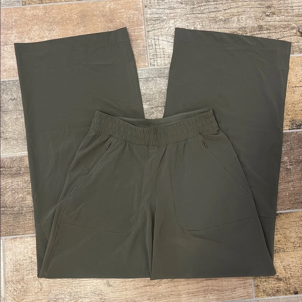 Lululemon Swift Mid Rise Wide Leg Pant Army Green Size 4 - Picture 2 of 7